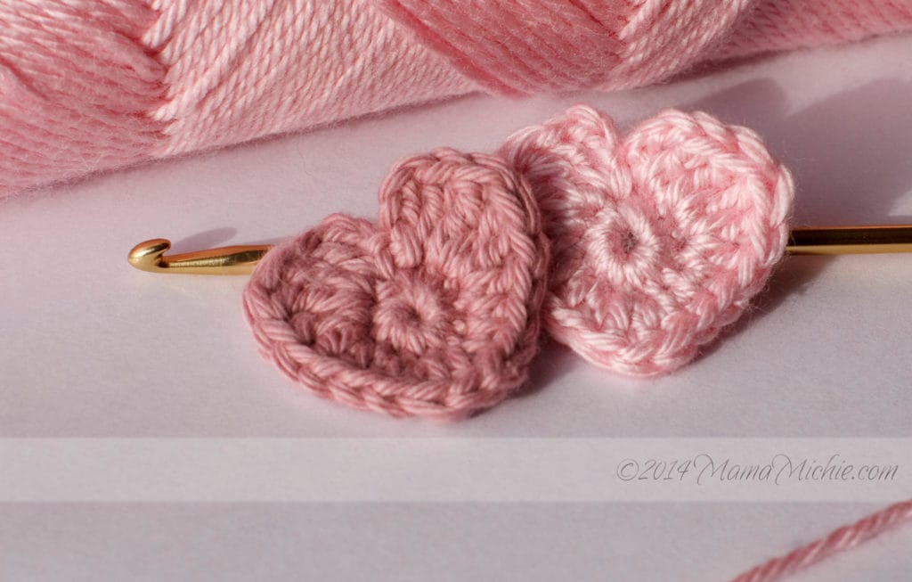 Free Pattern – Mini Crochet Heart – Mama Michie